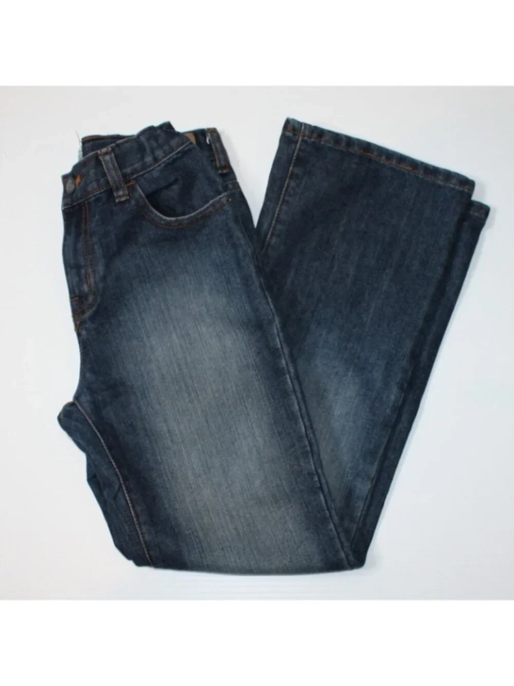 The Children's Place Boy's Bootcut Blue Denim Jeans Pants in size 10